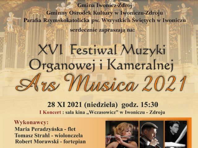 Rozpoczyna się XVI Festiwal Muzyki Organowej i Kameralnej Ars Musica 2021