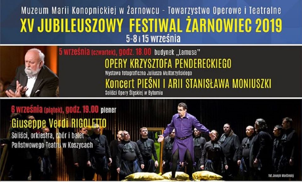 Program XV Jubileuszowego Festiwal Żarnowiec 2019