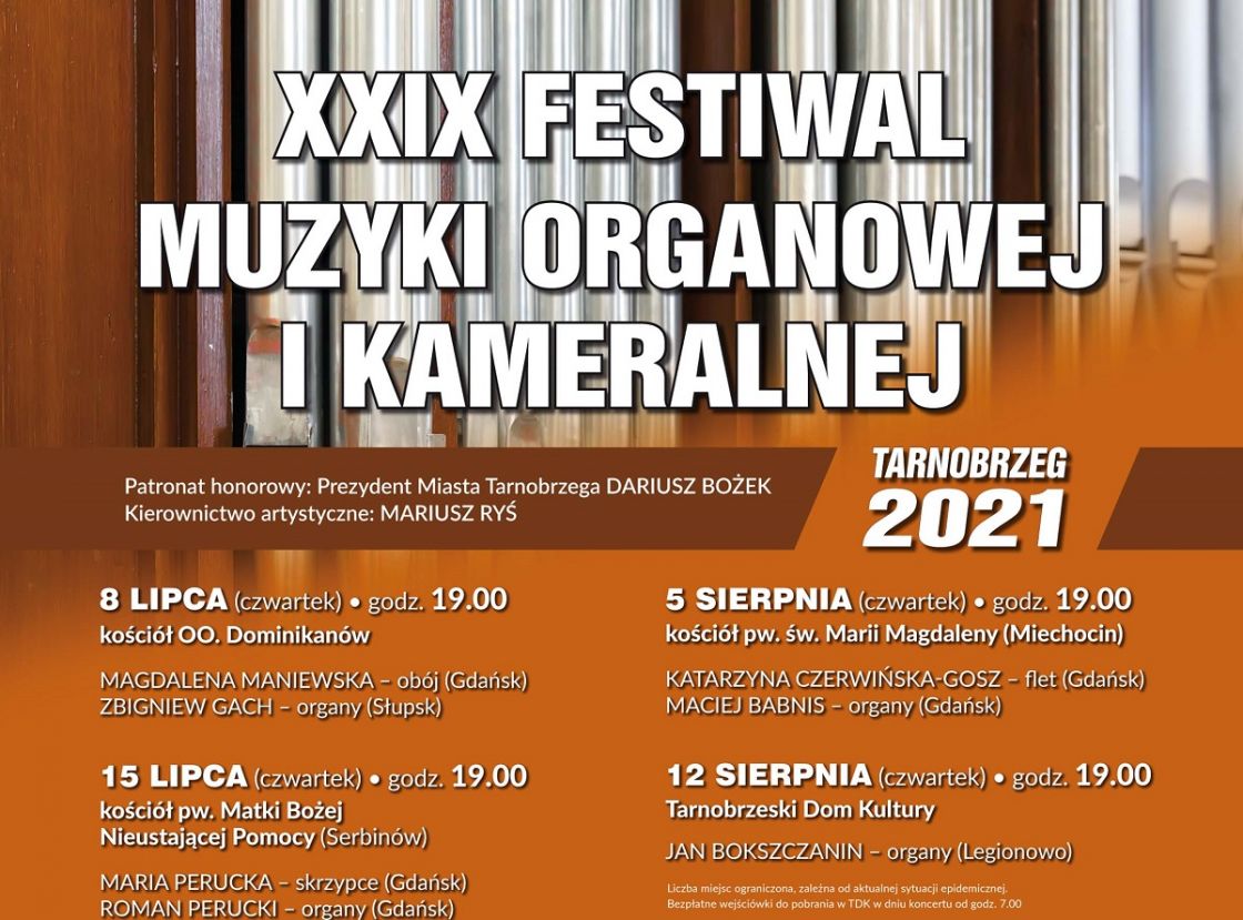 Rusza Festiwal Muzyki Organowej i Kameralnej w Tarnobrzegu