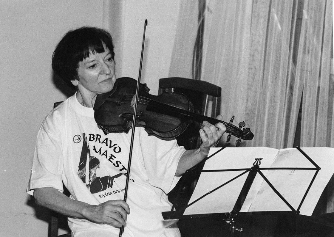 Wanda Wiłkomirska - skrzypce podczas festiwalu &quot;Bravo Maestro&quot; w Kąśnej Dolnej