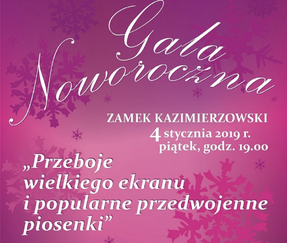 GALA NOWOROCZNA W ZAMKU KAZIMIERZOWSKIM W PRZEMYŚLU