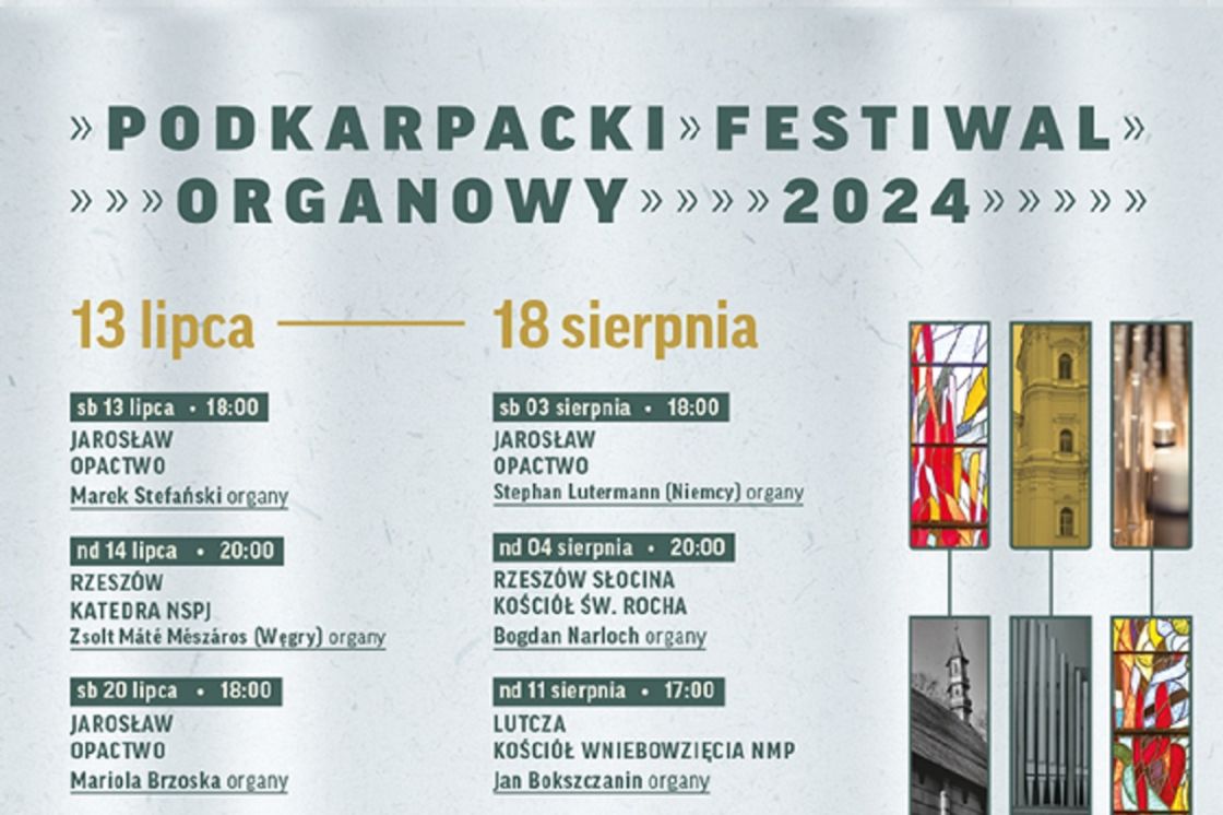 Podkarpacki Festiwal Organowy - ostatnie koncerty